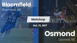 Matchup: Bloomfield High vs. Osmond  2016