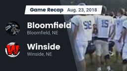 Recap: Bloomfield  vs. Winside  2018