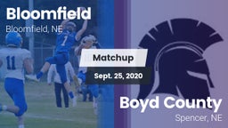 Matchup: Bloomfield High vs. Boyd County 2020