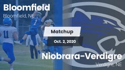 Matchup: Bloomfield High vs. Niobrara-Verdigre  2020