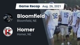 Recap: Bloomfield  vs. Homer  2021