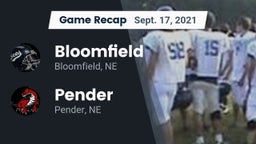 Recap: Bloomfield  vs. Pender  2021