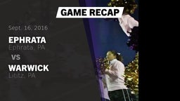 Recap: Ephrata  vs. Warwick  2016