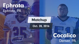 Matchup: Ephrata  vs. Cocalico  2016