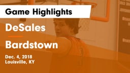DeSales  vs Bardstown  Game Highlights - Dec. 4, 2018