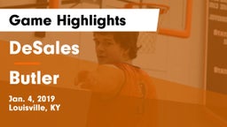 DeSales  vs Butler  Game Highlights - Jan. 4, 2019