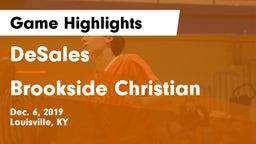 DeSales  vs Brookside Christian  Game Highlights - Dec. 6, 2019