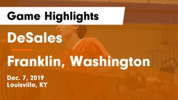DeSales  vs Franklin, Washington Game Highlights - Dec. 7, 2019