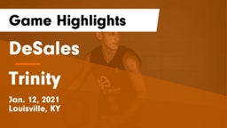 DeSales  vs Trinity  Game Highlights - Jan. 12, 2021