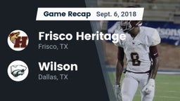 Recap: Frisco Heritage  vs. Wilson  2018