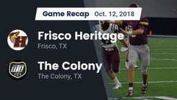 Recap: Frisco Heritage  vs. The Colony  2018