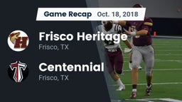 Recap: Frisco Heritage  vs. Centennial  2018