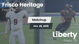 Matchup: Frisco heritage vs. Liberty  2018