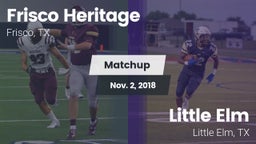 Matchup: Frisco heritage vs. Little Elm  2018