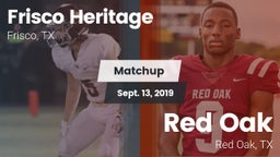 Matchup: Frisco Heritage vs. Red Oak  2019
