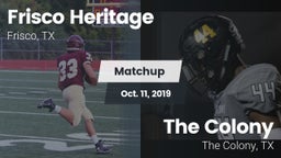 Matchup: Frisco Heritage vs. The Colony  2019