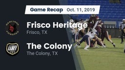 Recap: Frisco Heritage  vs. The Colony  2019