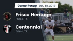 Recap: Frisco Heritage  vs. Centennial  2019