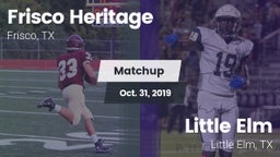 Matchup: Frisco Heritage vs. Little Elm  2019