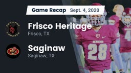 Recap: Frisco Heritage  vs. Saginaw  2020