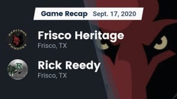 Recap: Frisco Heritage  vs. Rick Reedy  2020