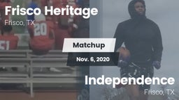 Matchup: Frisco Heritage vs. Independence  2020