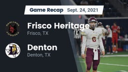 Recap: Frisco Heritage  vs. Denton  2021