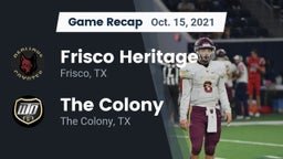Recap: Frisco Heritage  vs. The Colony  2021