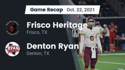 Recap: Frisco Heritage  vs. Denton Ryan  2021