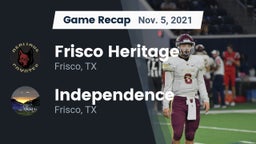 Recap: Frisco Heritage  vs. Independence  2021