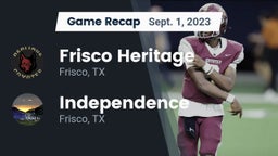 Recap: Frisco Heritage  vs. Independence  2023