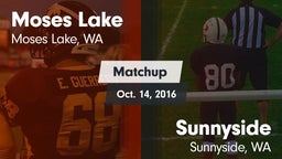 Matchup: Moses Lake High vs. Sunnyside  2016