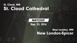 Matchup: St. Cloud Cathedral vs. New London-Spicer  2016
