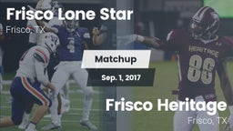 Matchup: Frisco Lone Star vs. Frisco Heritage  2017