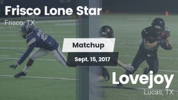 Matchup: Frisco Lone Star vs. Lovejoy  2017