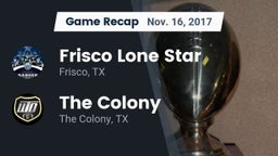 Recap: Frisco Lone Star  vs. The Colony  2017