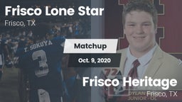 Matchup: Frisco Lone Star vs. Frisco Heritage  2020