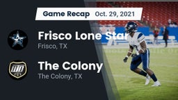 Recap: Frisco Lone Star  vs. The Colony  2021