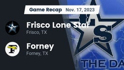 Recap: Frisco Lone Star  vs. Forney  2023