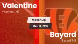 Matchup: Valentine High vs. Bayard  2016