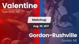 Matchup: Valentine High vs. Gordon-Rushville  2017