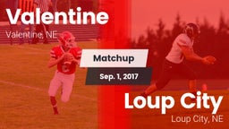 Matchup: Valentine High vs. Loup City  2017