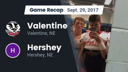 Recap: Valentine  vs. Hershey  2017