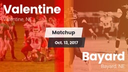 Matchup: Valentine High vs. Bayard  2017