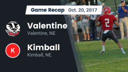Recap: Valentine  vs. Kimball  2017