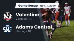 Recap: Valentine  vs. Adams Central  2019