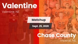 Matchup: Valentine High vs. Chase County  2020
