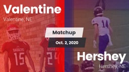 Matchup: Valentine High vs. Hershey  2020