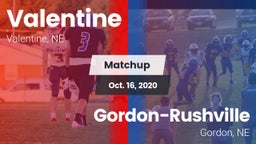 Matchup: Valentine High vs. Gordon-Rushville  2020