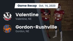 Recap: Valentine  vs. Gordon-Rushville  2020
